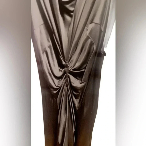 Rock & republic blck chain detail low back spaghetti strap evening party dress 8 - Picture 4 of 7